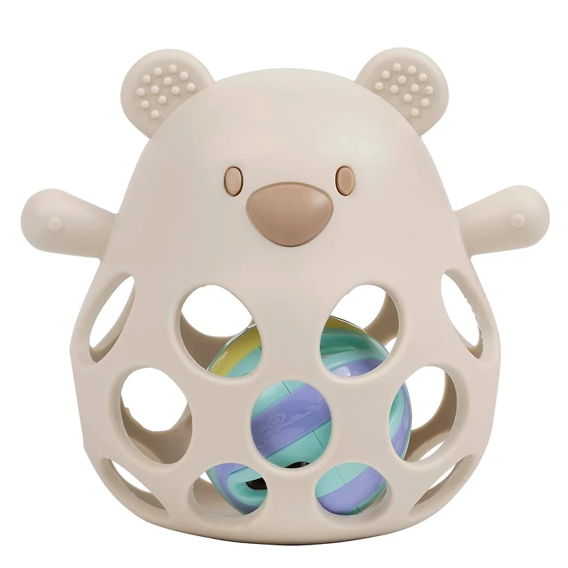 Bear Rattle And Ball - Clay