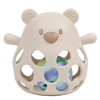 Bear Rattle And Ball - Clay