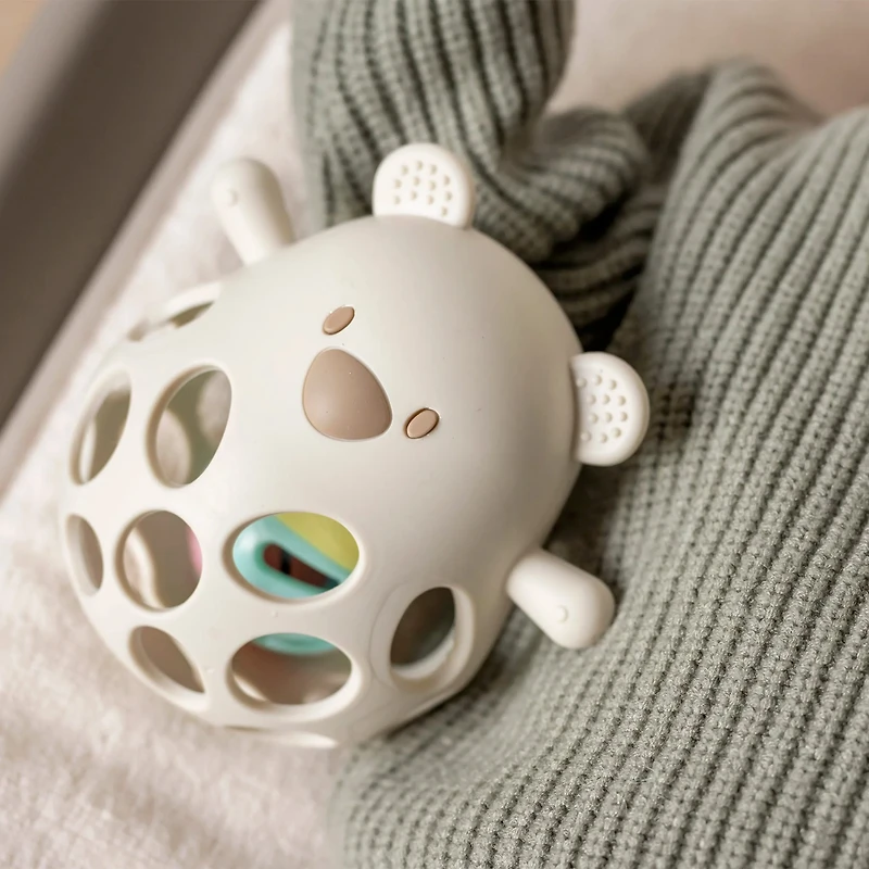 Bear Rattle And Ball - Clay