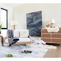 Novella 6-Drawer Dresser - Stained Ash / Ivory Finish