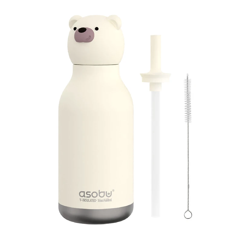Bestie Animal Bottle 16 oz - Polar Bear
