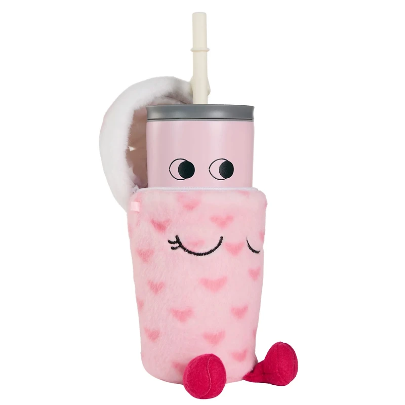 Pink Drink Fuzzie  Plush and Bottle