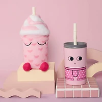 Pink Drink Fuzzie  Plush and Bottle