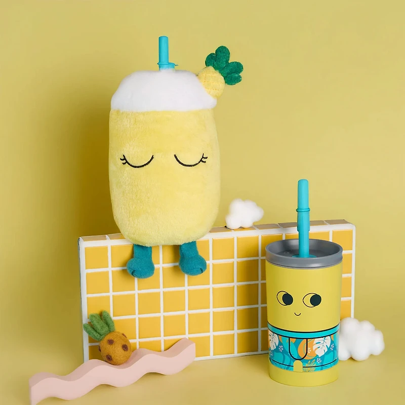 Pineapple Fuzzie Plush and Bottle