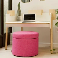 Bureau De Travail Brooklyn - Blanc/ Naturel