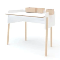 Bureau De Travail Brooklyn - Blanc/ Naturel