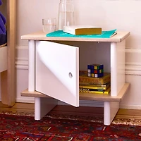 Table De Nuit ML - Blanc/ Naturel