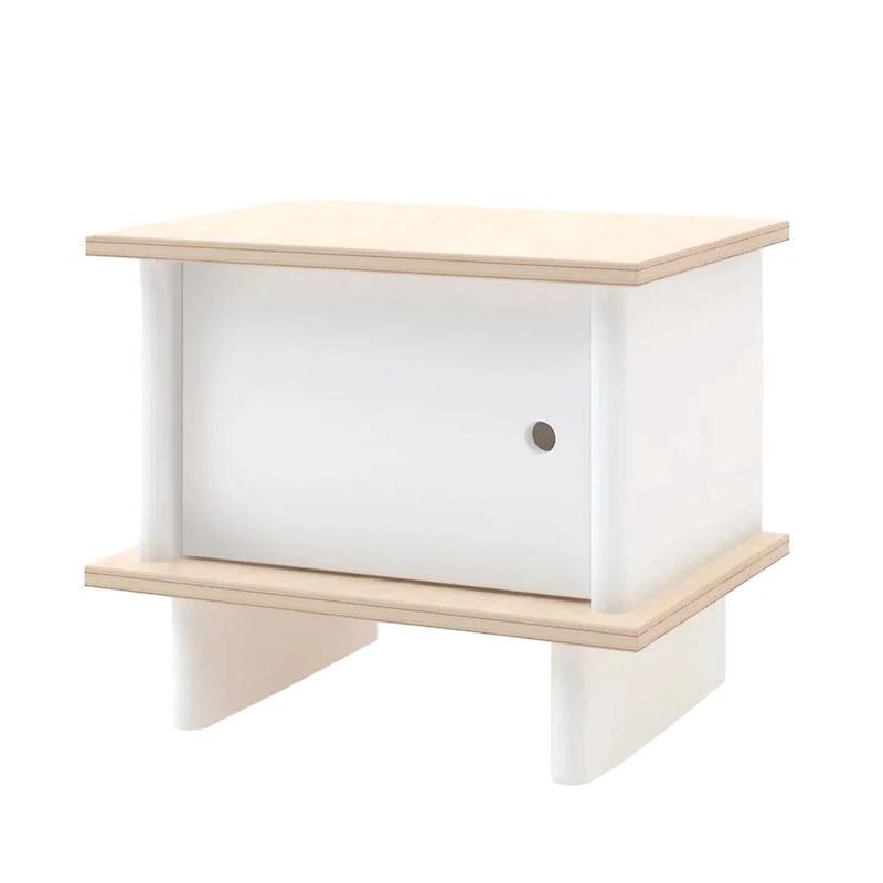 Table De Nuit ML - Blanc/ Naturel