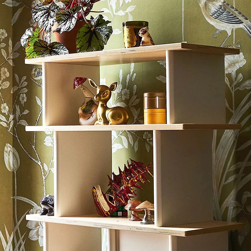 Mini Library Vertical - Natural/ White