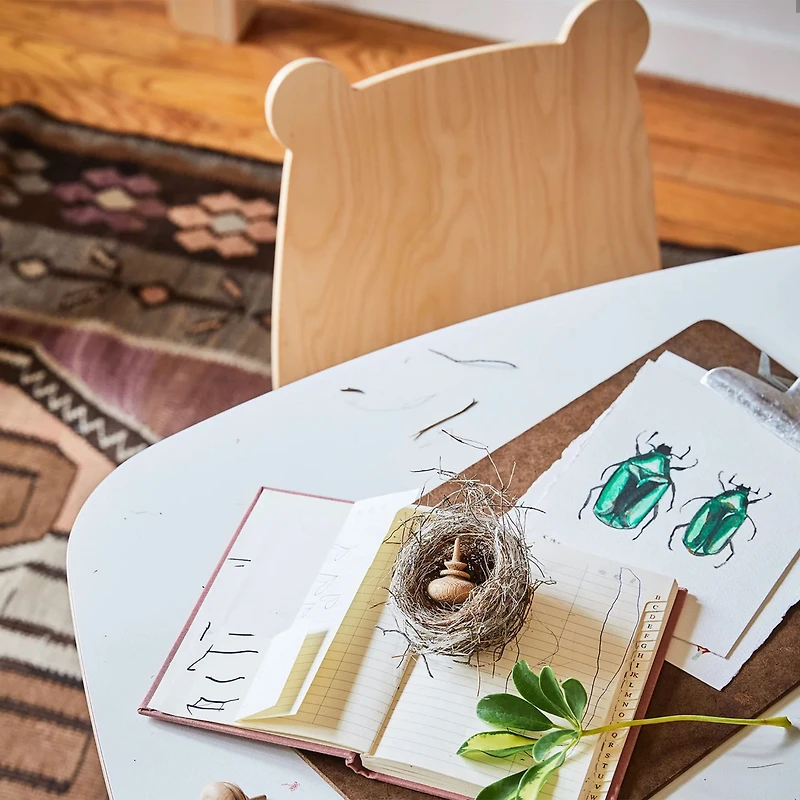 Chairs Bear Naturel/ Whte (2)