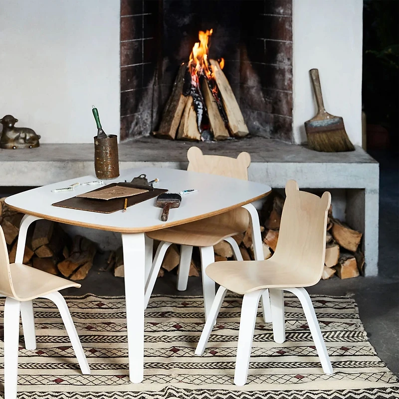 Chairs Bear Naturel/ Whte (2)