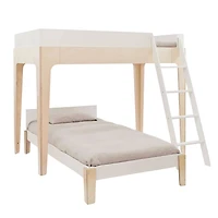 Perch Twin Bunk Bed - Natural/ White