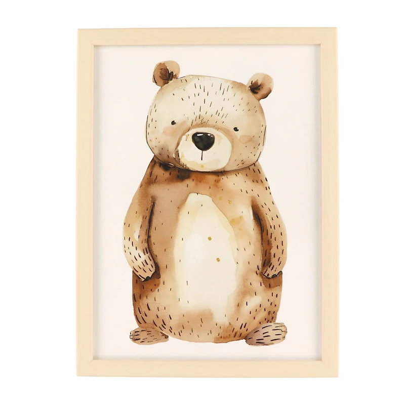Canva with Naturel Frame - Bear