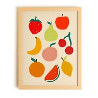 Canva with Natural Frame - Fruit Palette