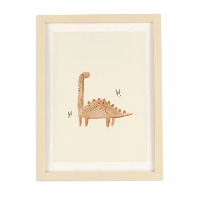 Canva with Natural Frame - Dinosaur