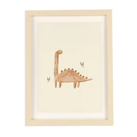 Canva with Natural Frame - Dinosaur