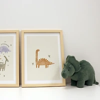 Canva with Natural Frame - Dinosaur