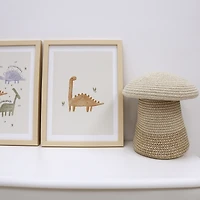 Canva with Natural Frame - Dinosaur