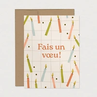 Carte de Souhait - Fais un Vœu!