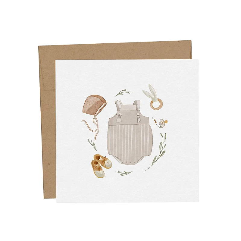 Mini Baby Greeting Card - Layette
