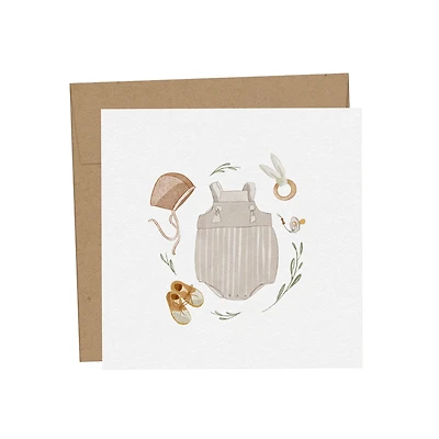 Mini Baby Greeting Card - Layette