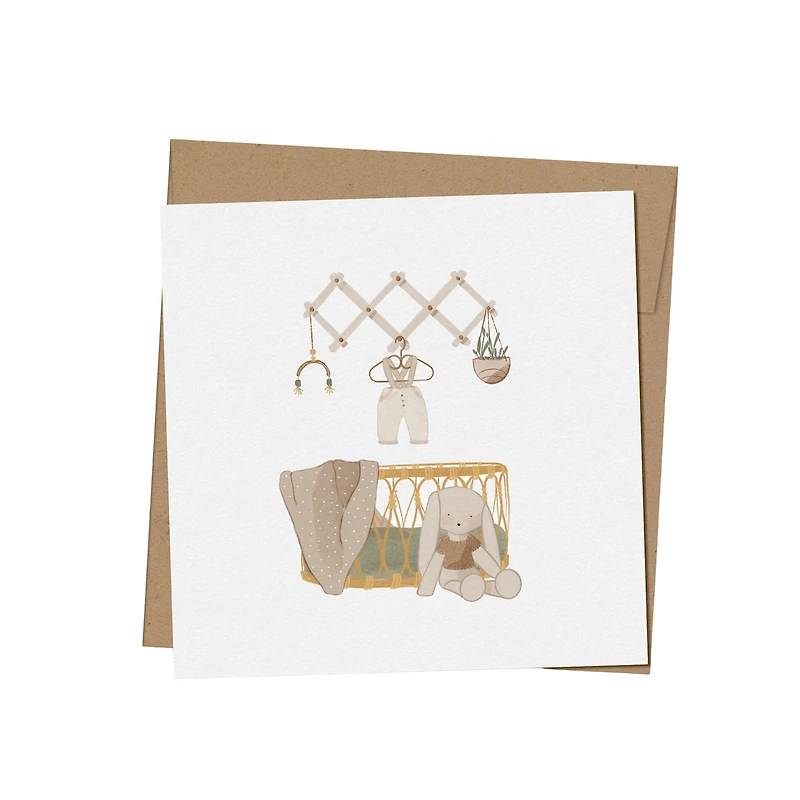 Mini Baby Greeting Card - Charlie's Cradle