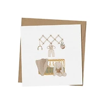 Mini Baby Greeting Card - Charlie's Cradle