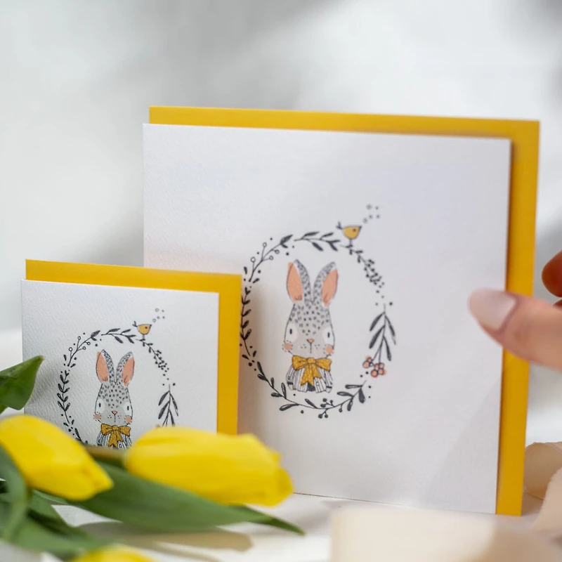 Mini Baby Greeting Card - Bunny