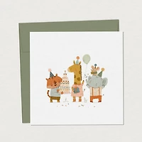 Carte de Souhait - Savane en Fête