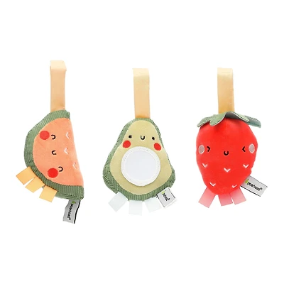 Stroller Toy Set of 3 - Watermelon, Avocado, Strawberry