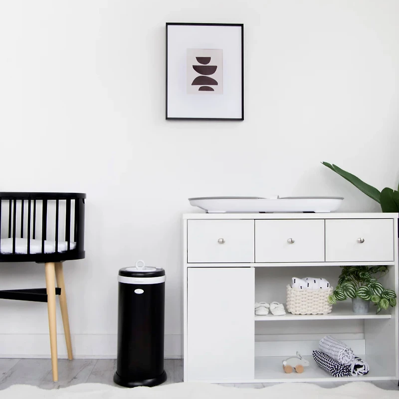 Stainless Steel Diapers Pail - Black Matte