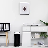 Stainless Steel Diapers Pail - Black Matte