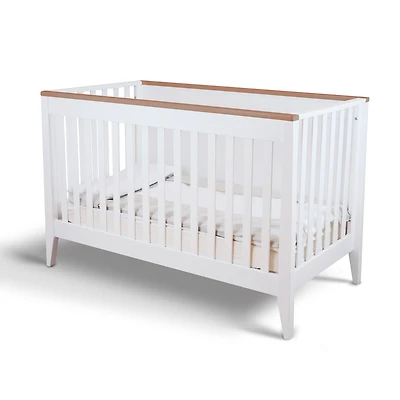 Botticelli Convertible Crib - White / Walnut