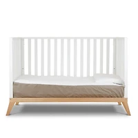 Donatello Crib - White / Natural