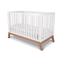 Donatello Crib - White / Walnut