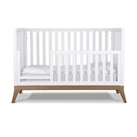 Donatello Crib - White / Walnut