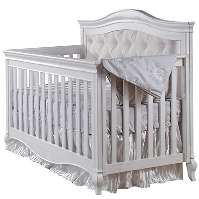 Diamante Convertible Crib - Vintage White