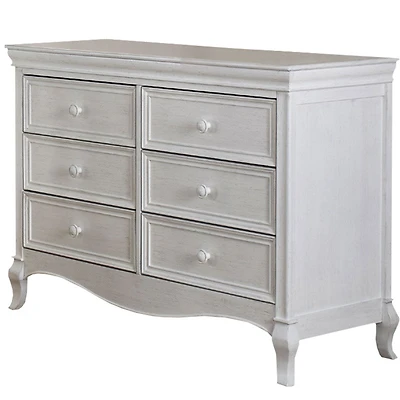 Commode 6 Tiroirs Diamante Blanc Vintage