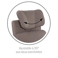 Fauteuil Berçant Inclinable Pivotant Hailey Nubia Silver avec Mécanisme Électrique