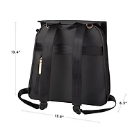 Meta Diapers Backpack - Black Matte Canvas