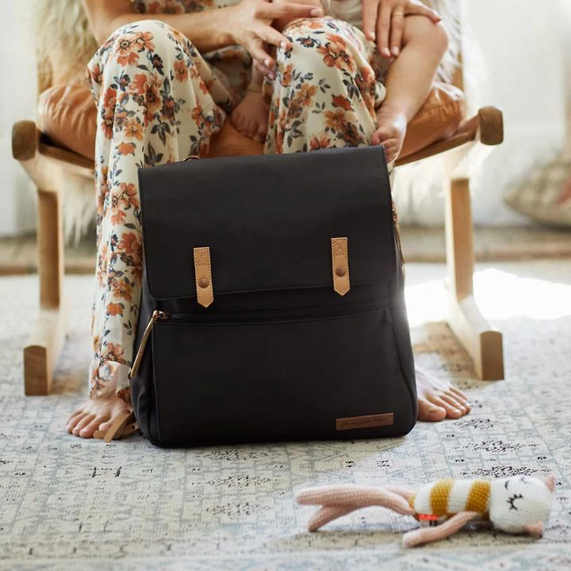 Meta Diapers Backpack - Black Matte Canvas