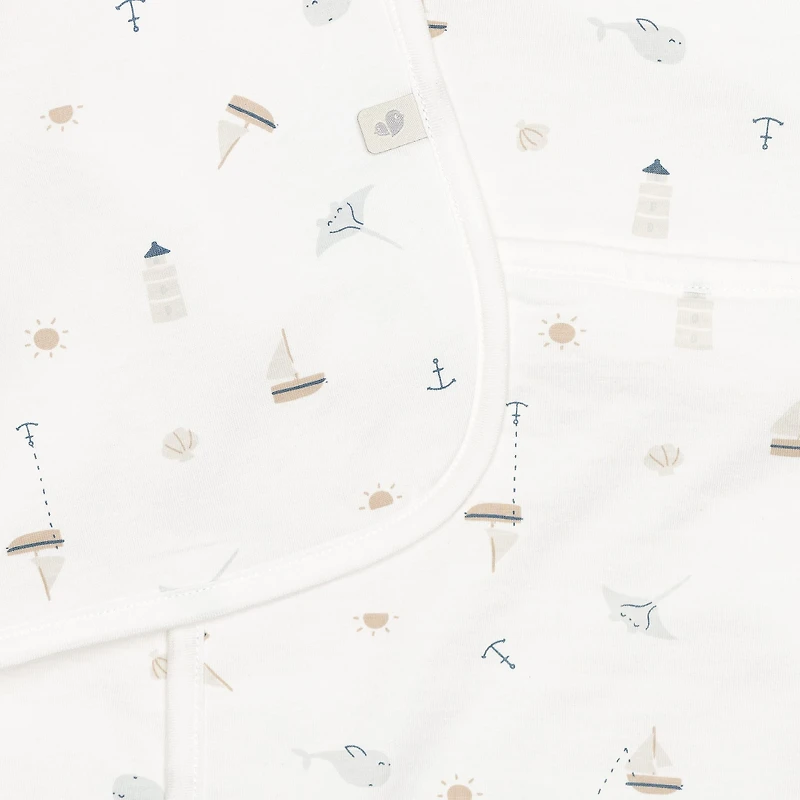 Bamboo Quilted Blanket-ocean