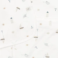 Bamboo Quilted Blanket-ocean