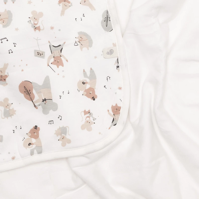 Bamboo Quilted Blanket-music
