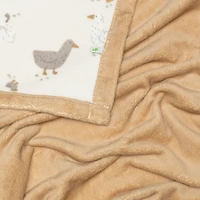 Couverture Peluche Oies