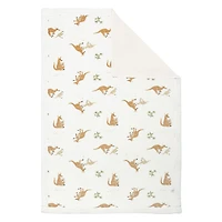 Couverture Peluche Kangourous