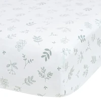 Crib Fitted Sheet-leaves
