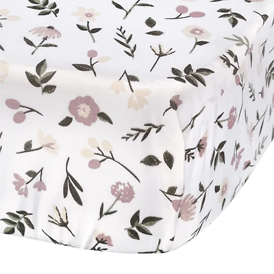 Drap Contour pour Lit de Bébé - Floral