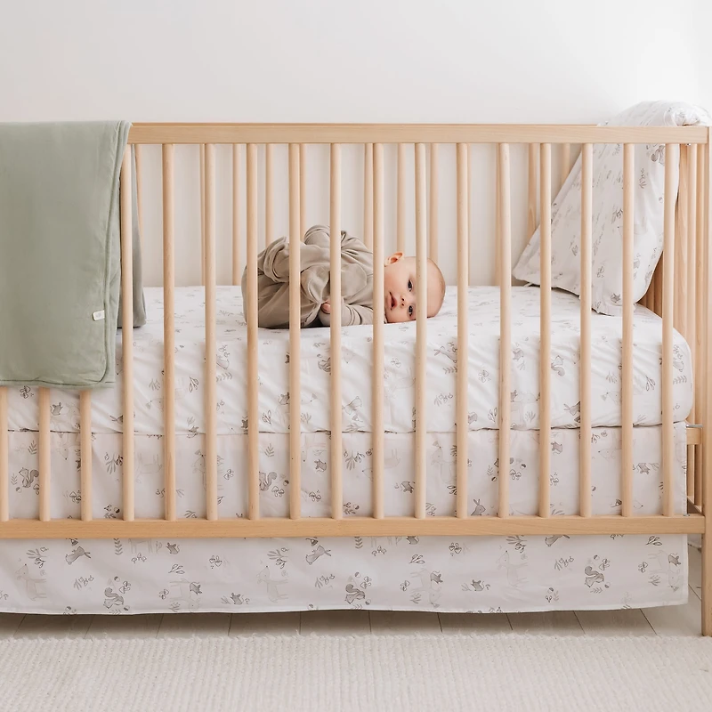 Drap Contour pour Lit de Bébé - Forêt