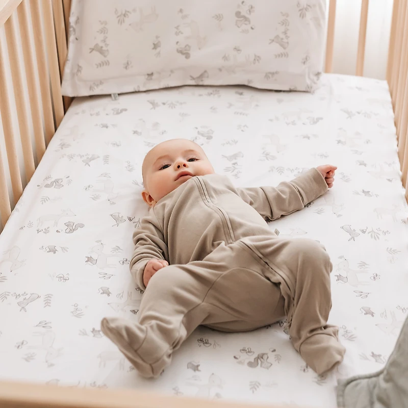 Drap Contour pour Lit de Bébé - Forêt